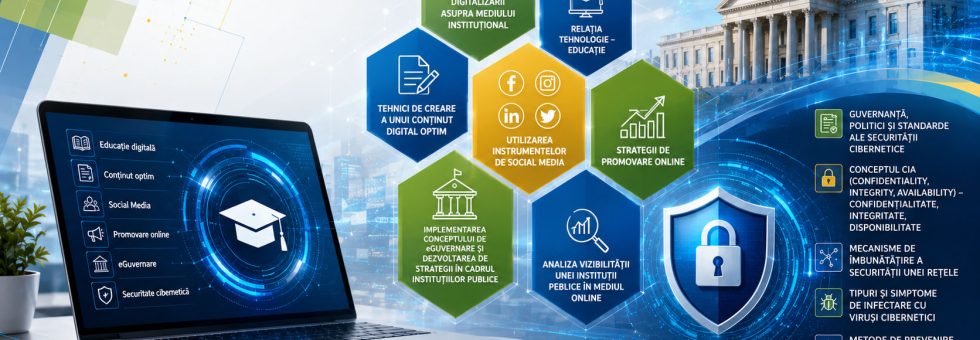 Cursul dezvoltă competențele digitale de tip avansat, conform Cadrului European al Competențelor Digitale (DigComp).